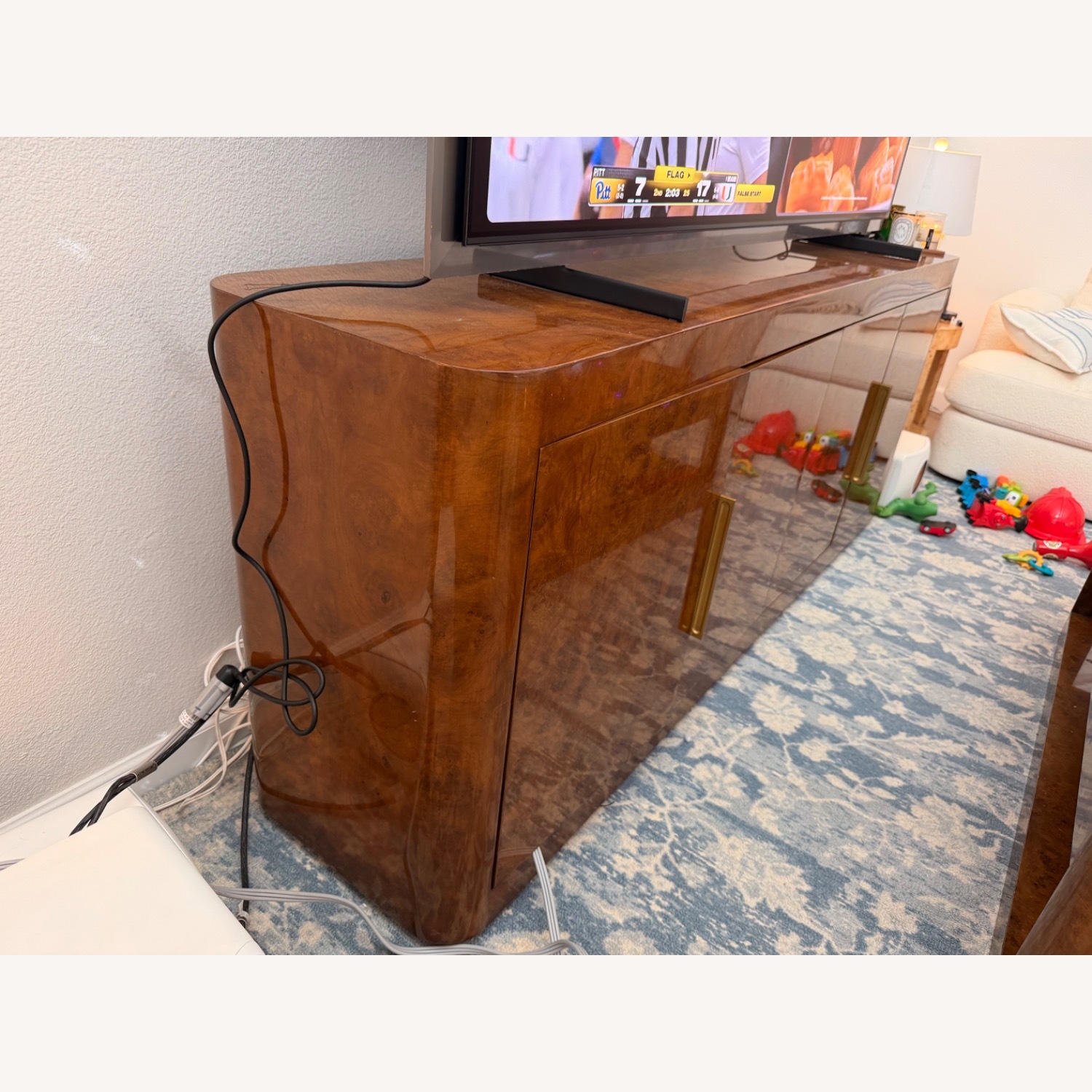 Restoration Hardware Bardot Burl Media Console - image-3