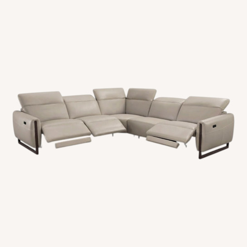 Used Scandinavian Designs Transit Leather Sofa Power Recliner for sale on AptDeco