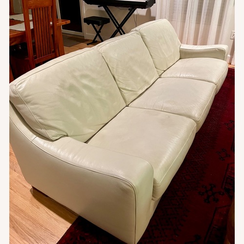 Used Roche Bobois White Leather 3+ Seater Sofa for sale on AptDeco