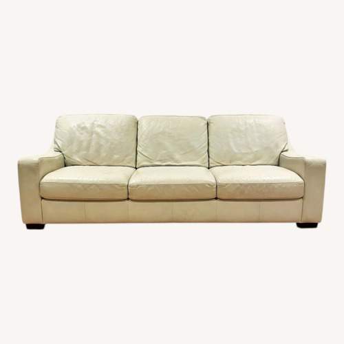 Used Roche Bobois White Leather 3+ Seater Sofa for sale on AptDeco