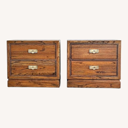 Used Vintage Thomasville Campaign Nightstands for sale on AptDeco