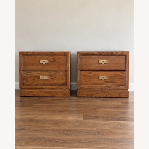 Used Vintage Thomasville Campaign Nightstands for sale on AptDeco