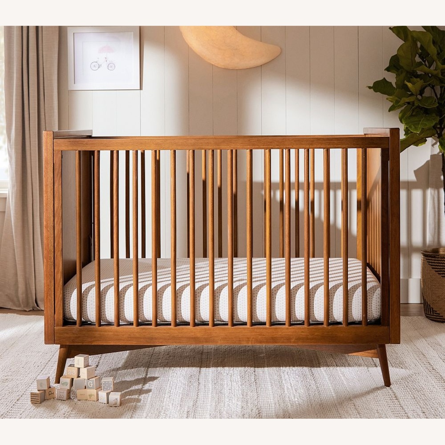 West Elm x Pbk Mid-Century Convertible Crib - image-6