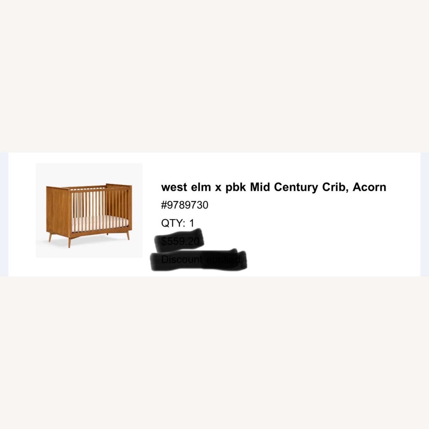 West Elm x Pbk Mid-Century Convertible Crib - image-7