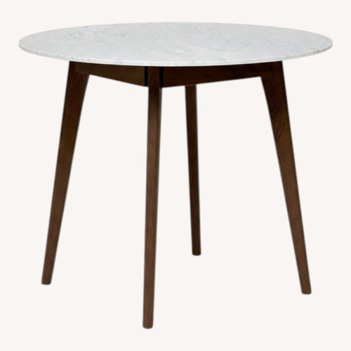 Used Article Mara Marble and Wood Dining Table for sale on AptDeco