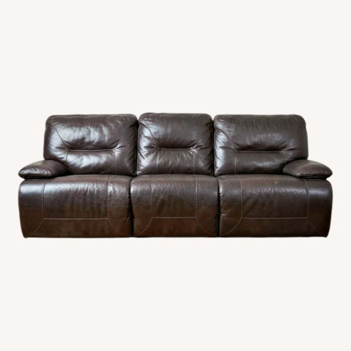 Used Reclining Leather Couch for sale on AptDeco