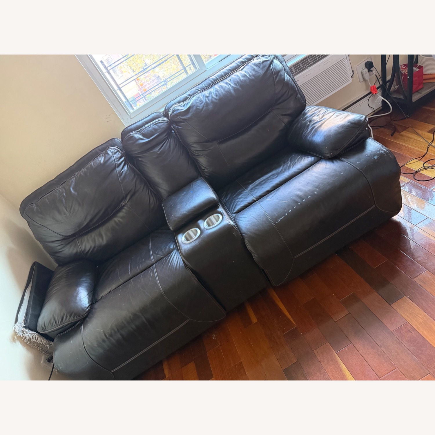 Reclining Leather Couch - image-4