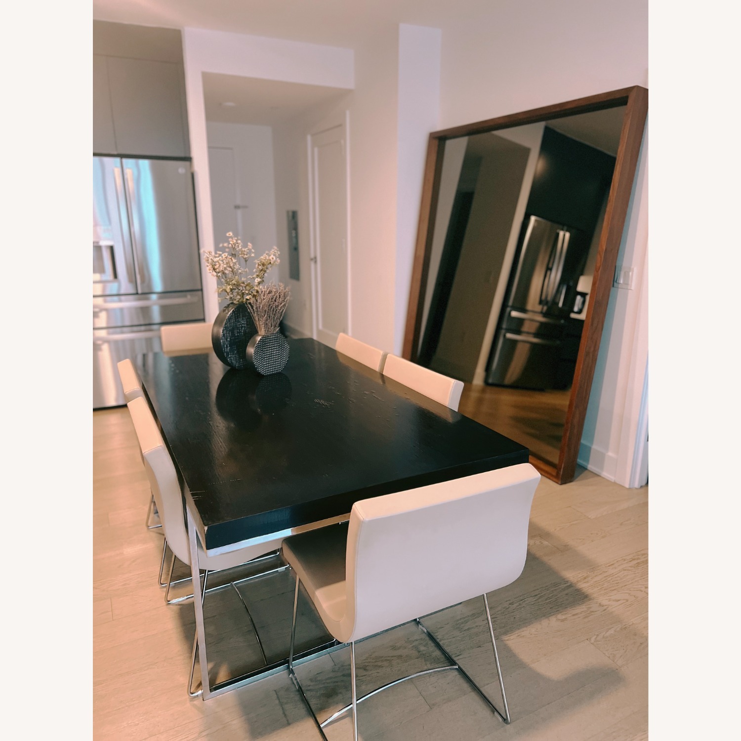 Desiron Dark Brown Wood Floor Mirror - image-15