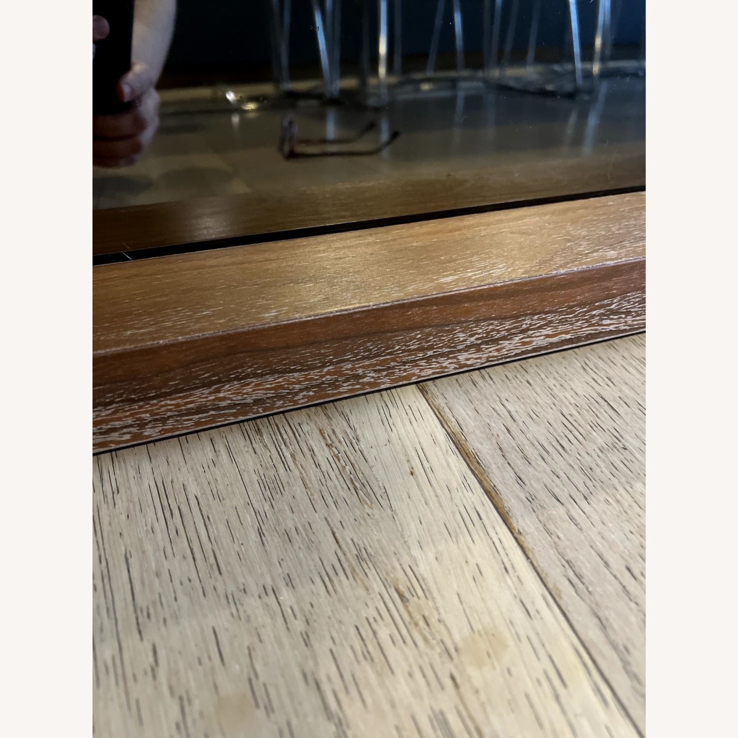 Desiron Dark Brown Wood Floor Mirror - image-12