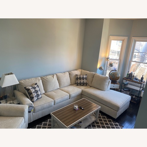 Used Ashley Abinger Sleeper Sofa with Chaise & Chair for sale on AptDeco