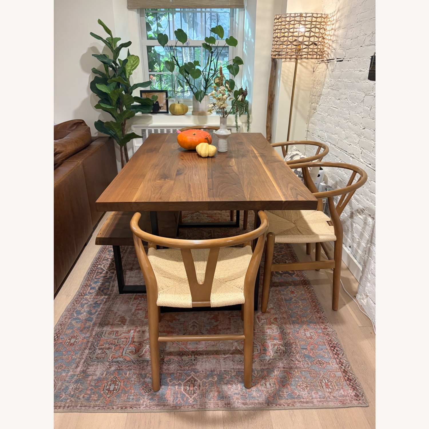 Handmade Dining Room Table W Live Edge Bench - image-1
