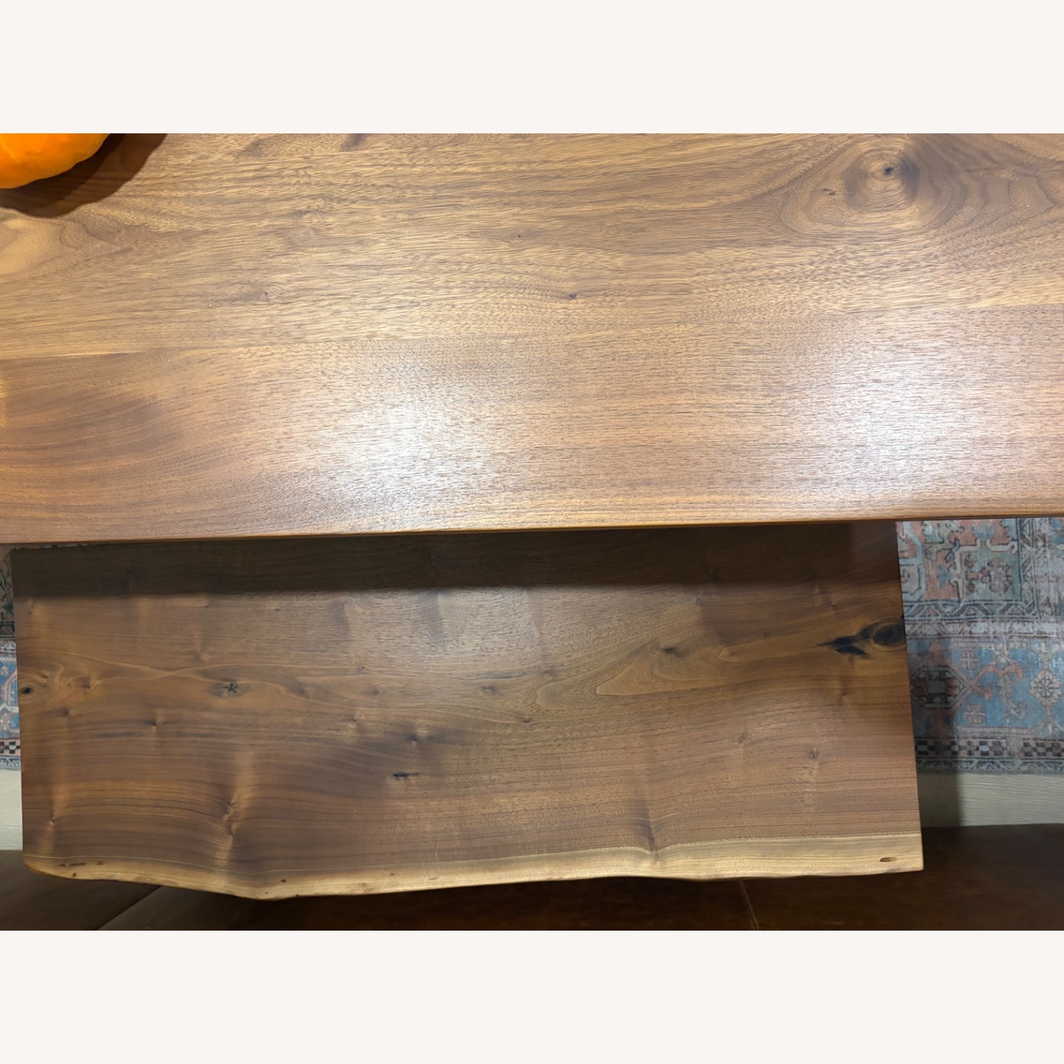 Handmade Dining Room Table W Live Edge Bench - image-5