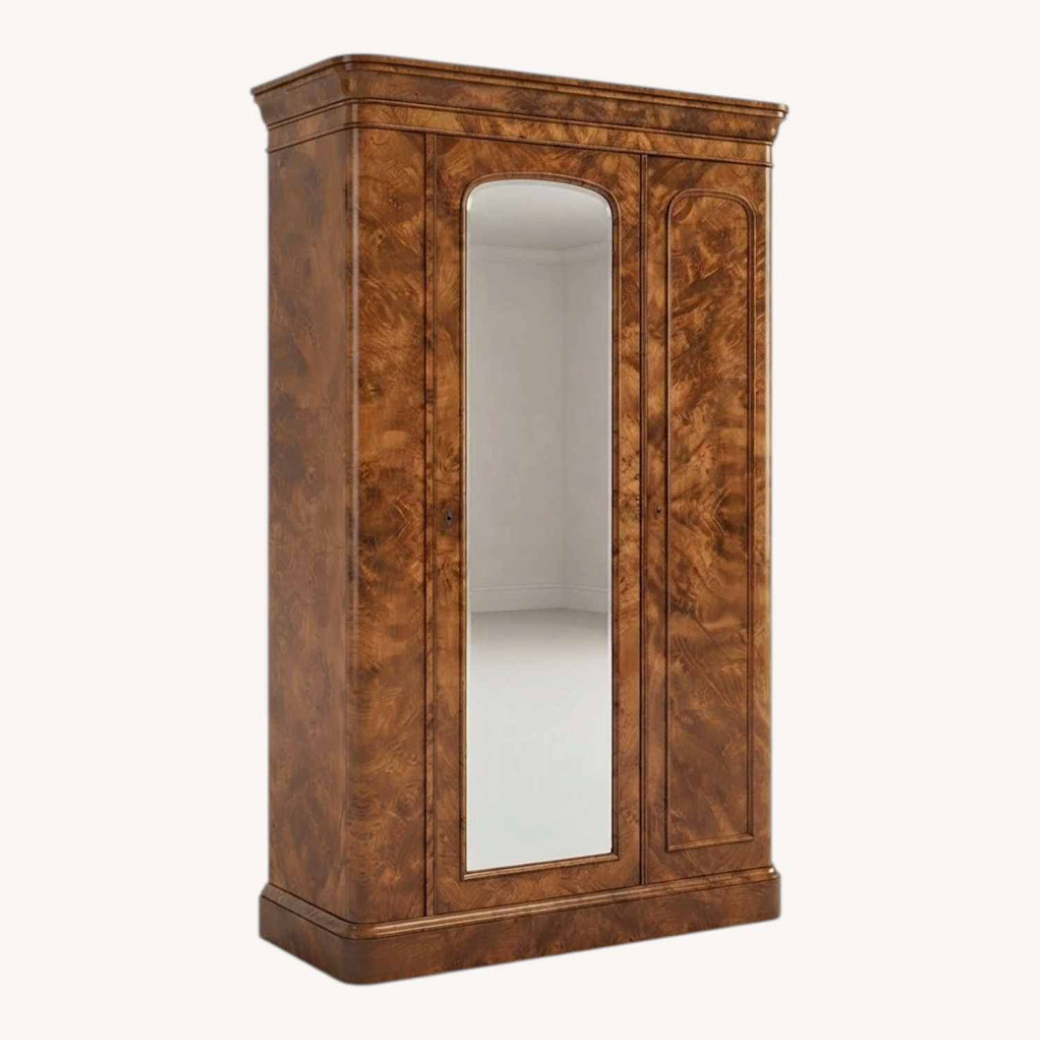 Baker Furniture Burl Wood Armoire - image-0