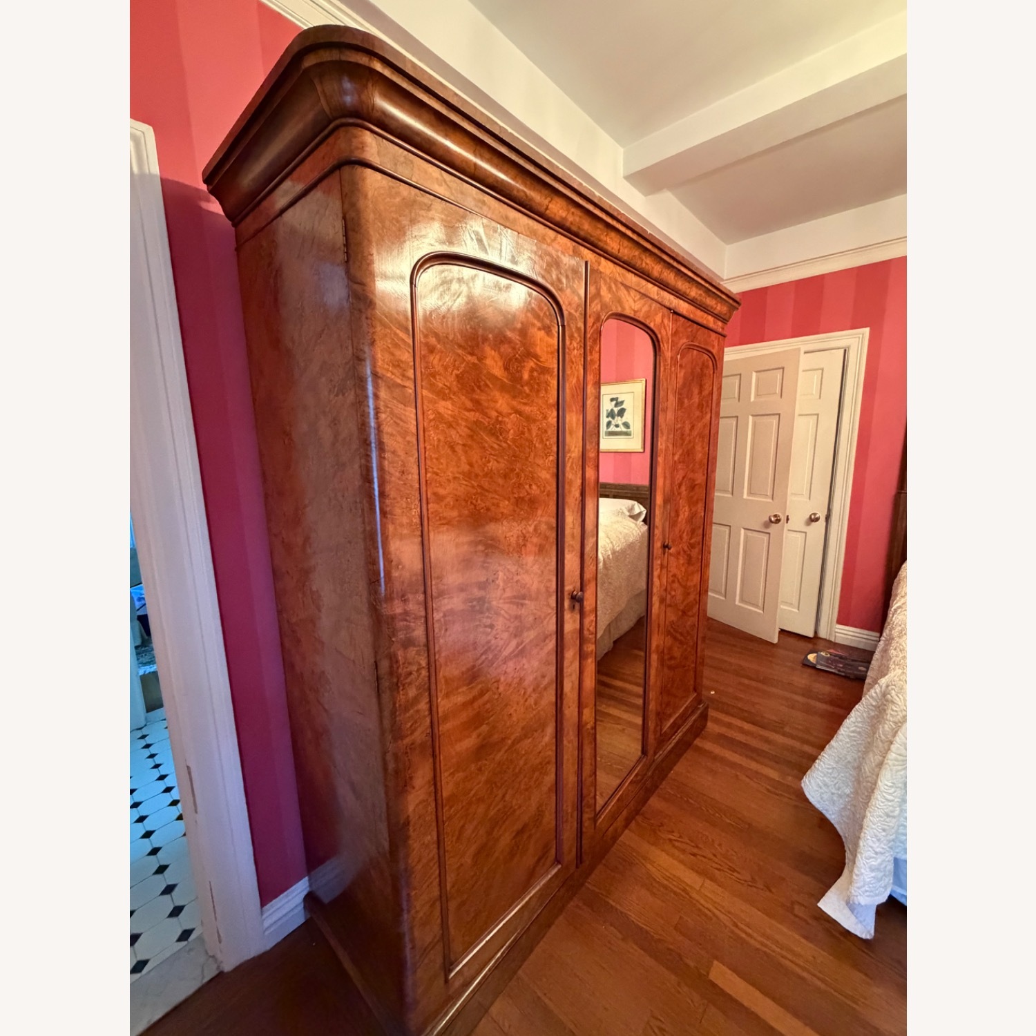 Baker Furniture Burl Wood Armoire - image-3