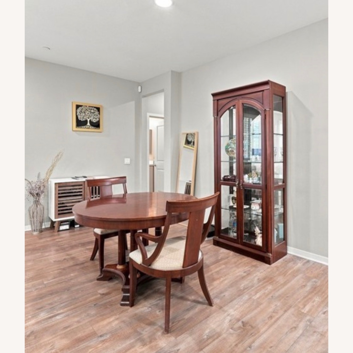 Ethan Allen Dark Brown Wood Dining Table - image-3
