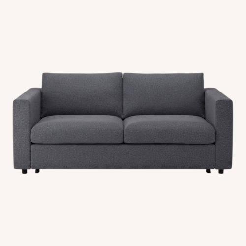 Used IKEA Navy Blue Fabric Queen Sleeper Sofa for sale on AptDeco