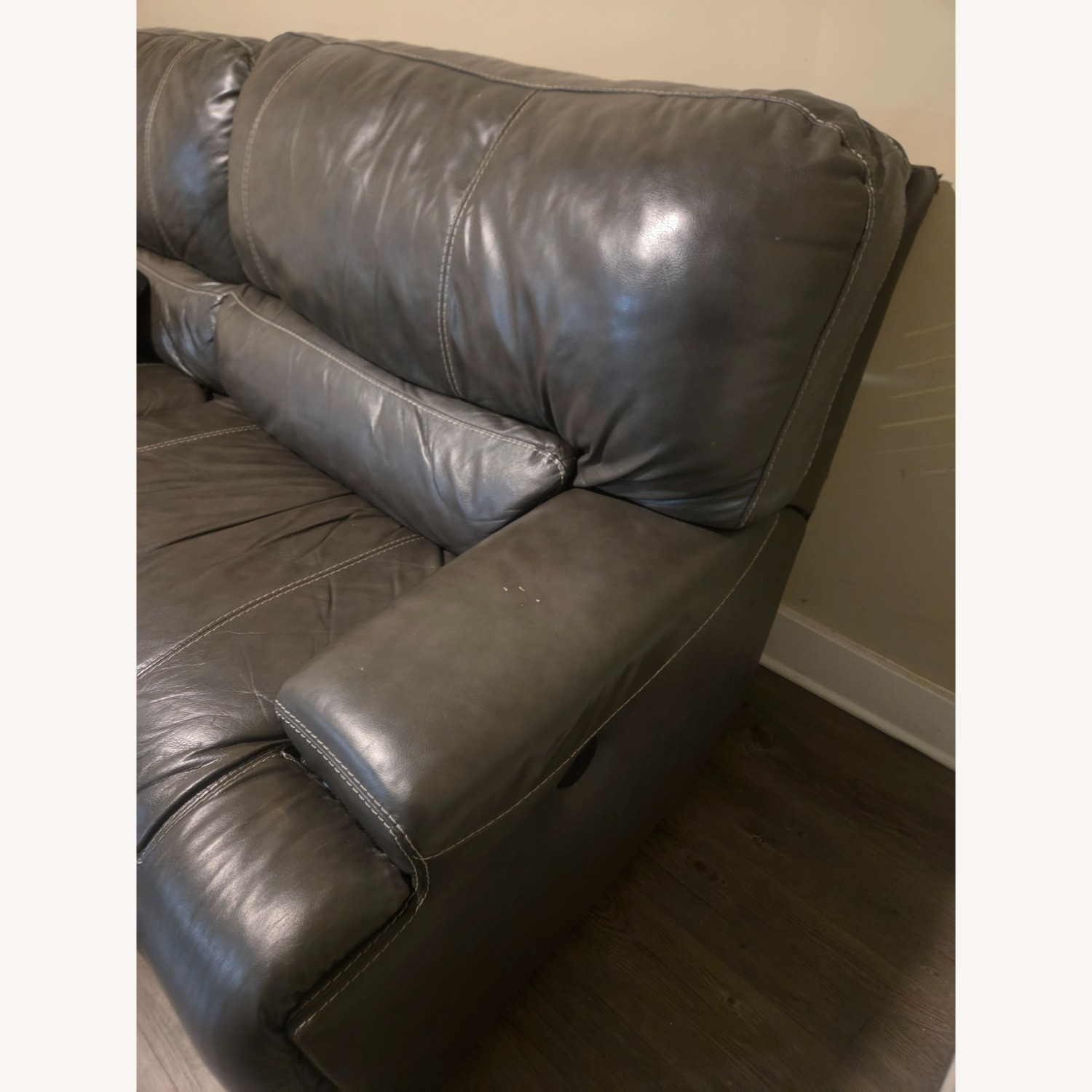 Vintage/Antique Dark Gray 3+ Seater Sofa - image-4
