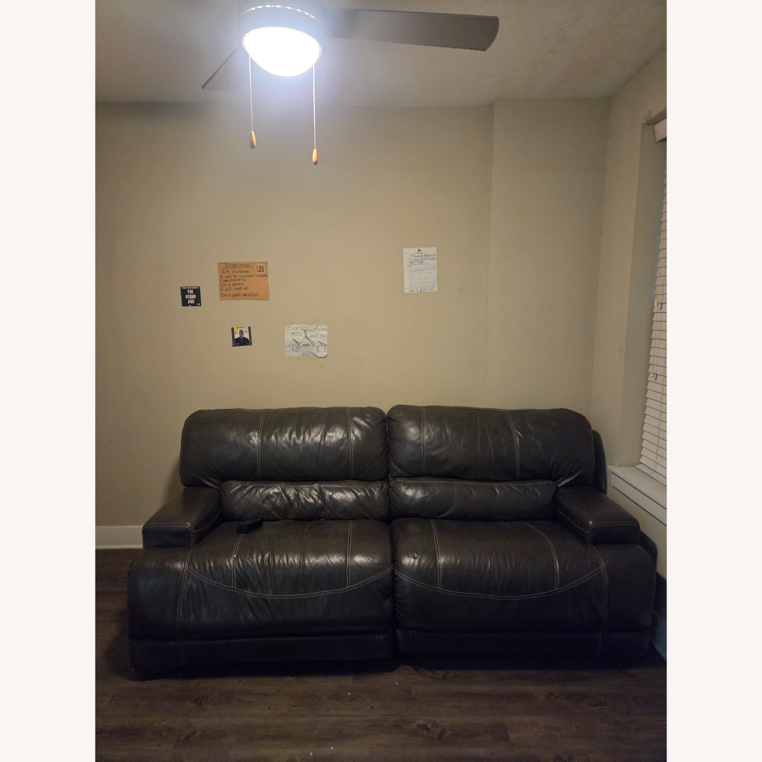 Vintage/Antique Dark Gray 3+ Seater Sofa - image-2