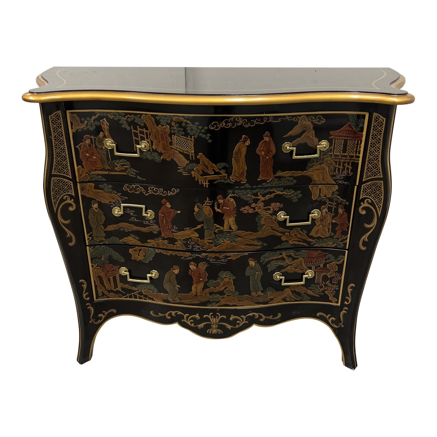 Asian 3 Drawer Chest - image-5