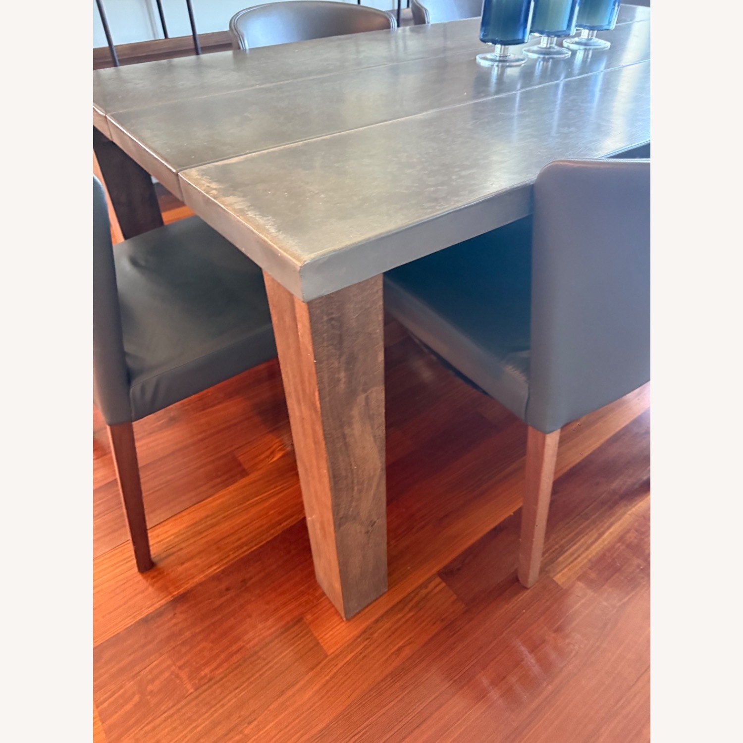 Crate & Barrel Galvin Table and 6 Chairs - image-10