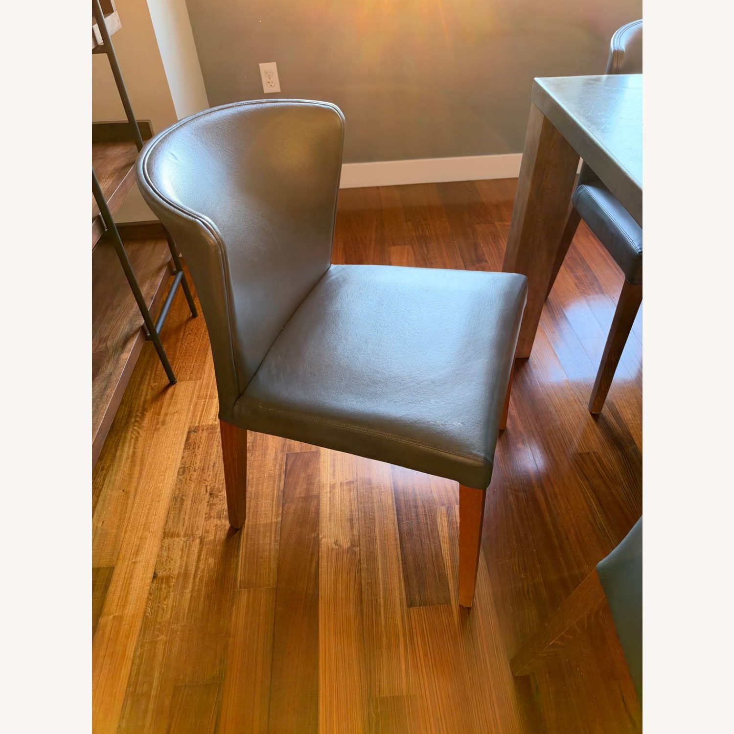 Crate & Barrel Galvin Table and 6 Chairs - image-28