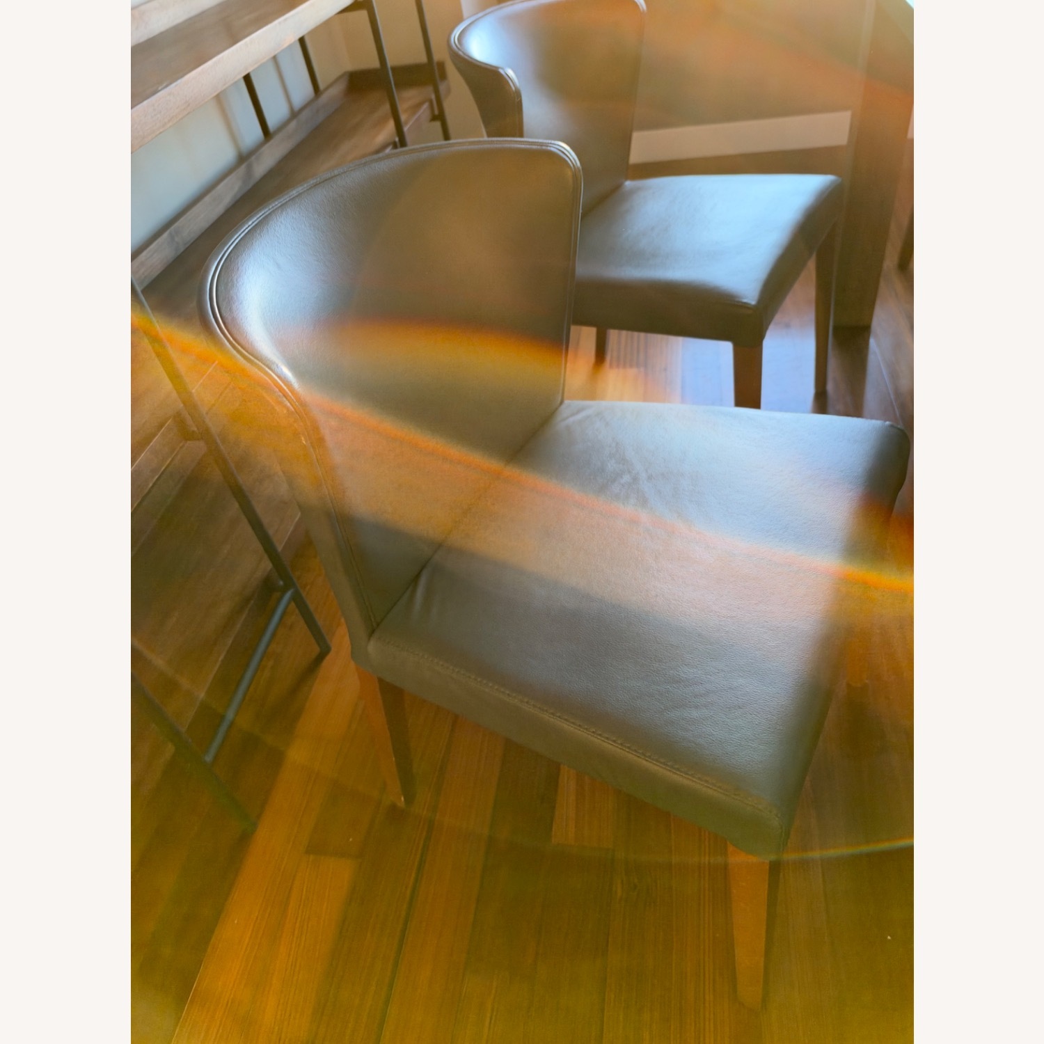 Crate & Barrel Galvin Table and 6 Chairs - image-11