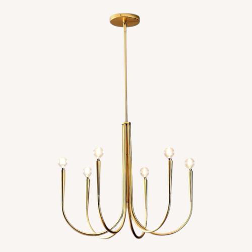 Used West Elm Swoop Arm Chandelier "25  for sale on AptDeco