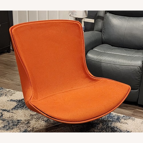 Used Vintage/Antique Orange Accent Chair for sale on AptDeco