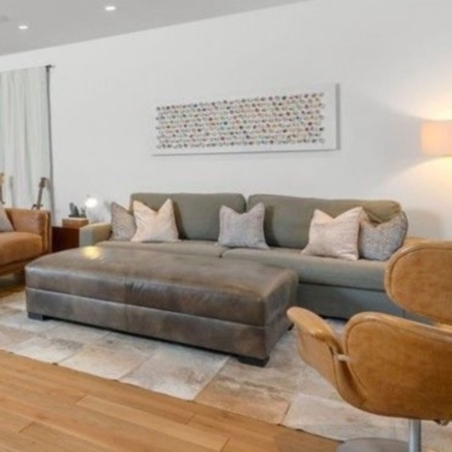 Restoration Hardware Maxwell Light Gray 3+ Seater Sofa - image-2