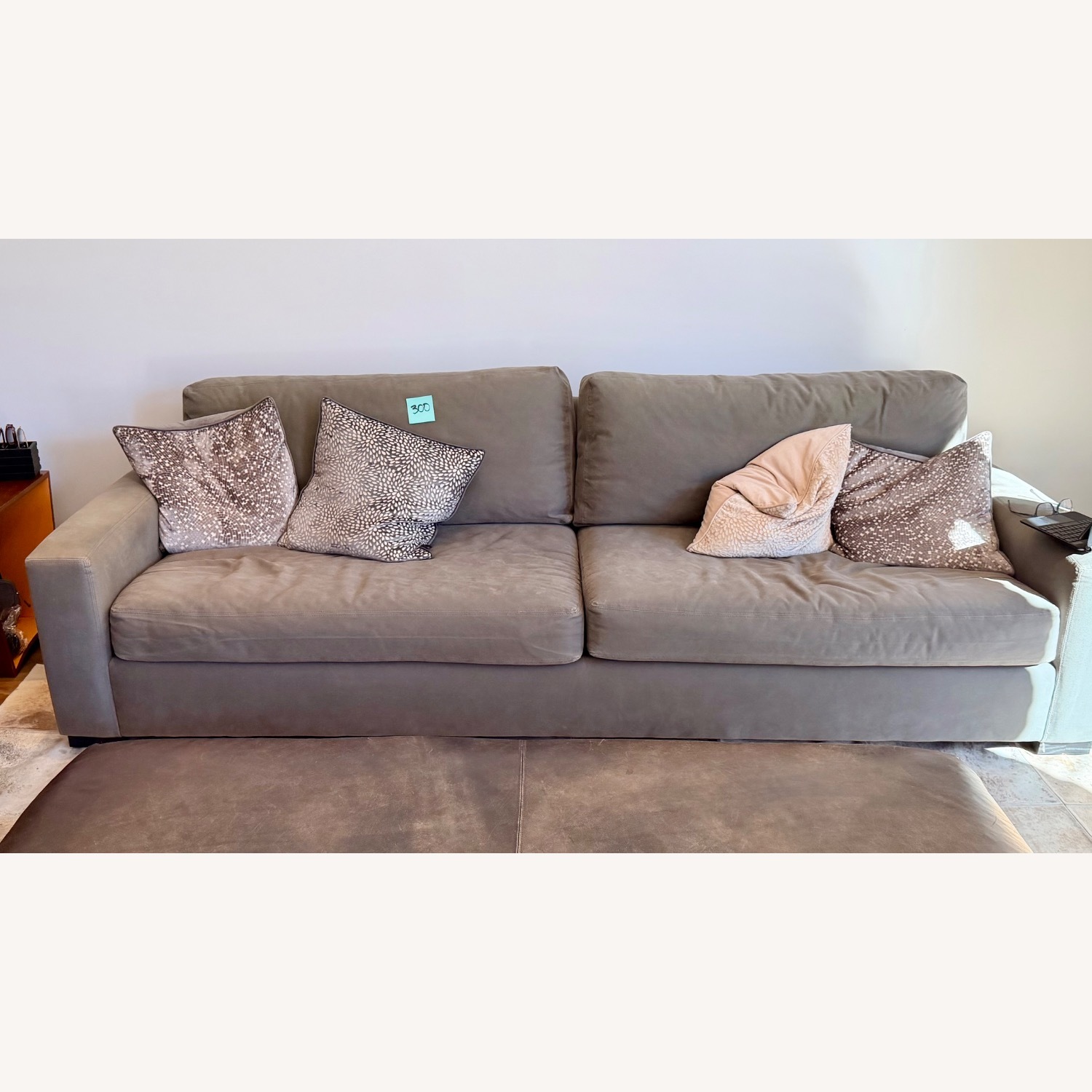Restoration Hardware Maxwell Light Gray 3+ Seater Sofa - image-1