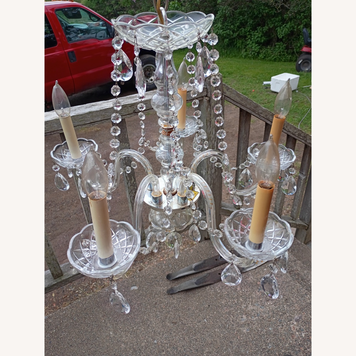 Vintage/Antique Transparent Ceiling Lamp - image-3