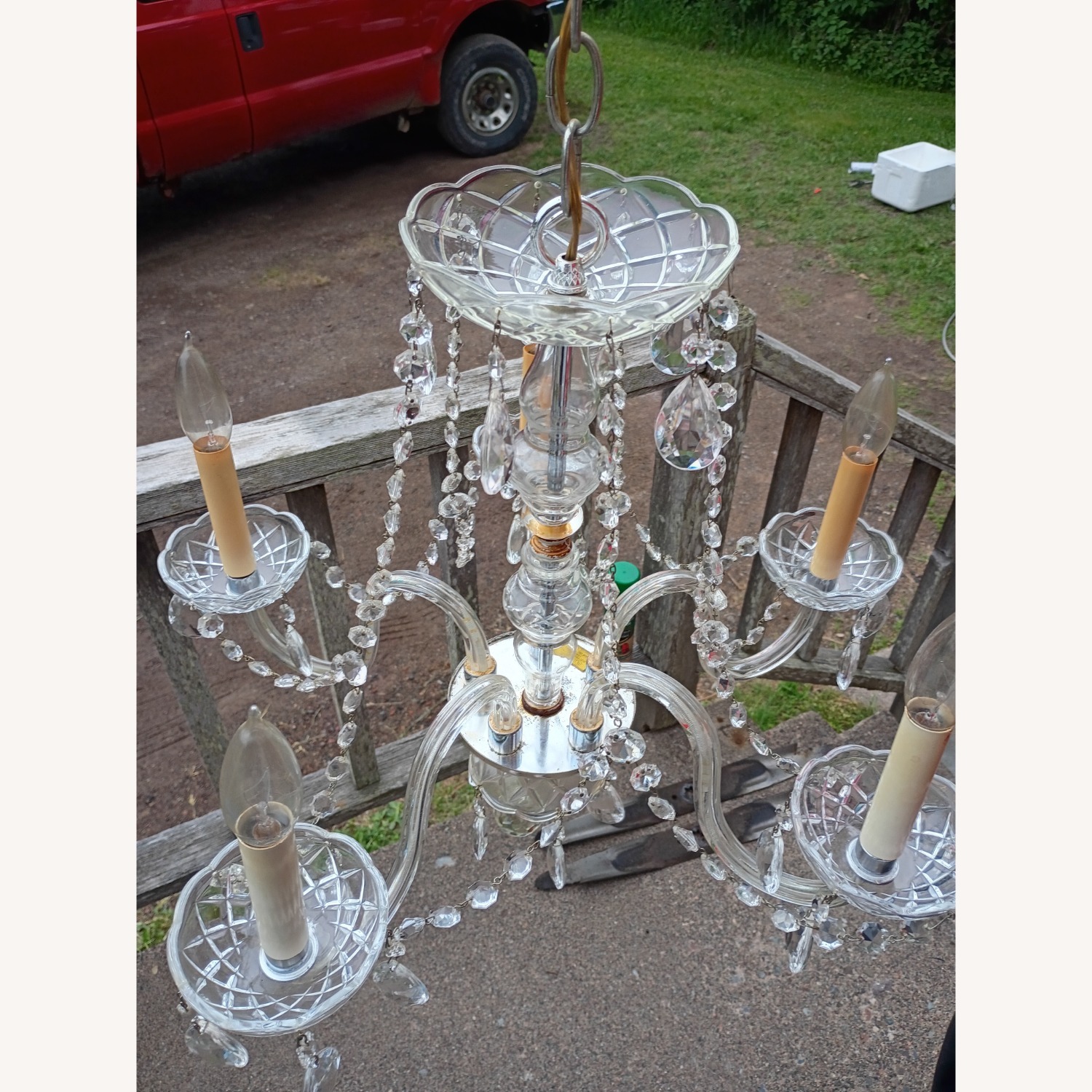 Vintage/Antique Transparent Ceiling Lamp - image-2