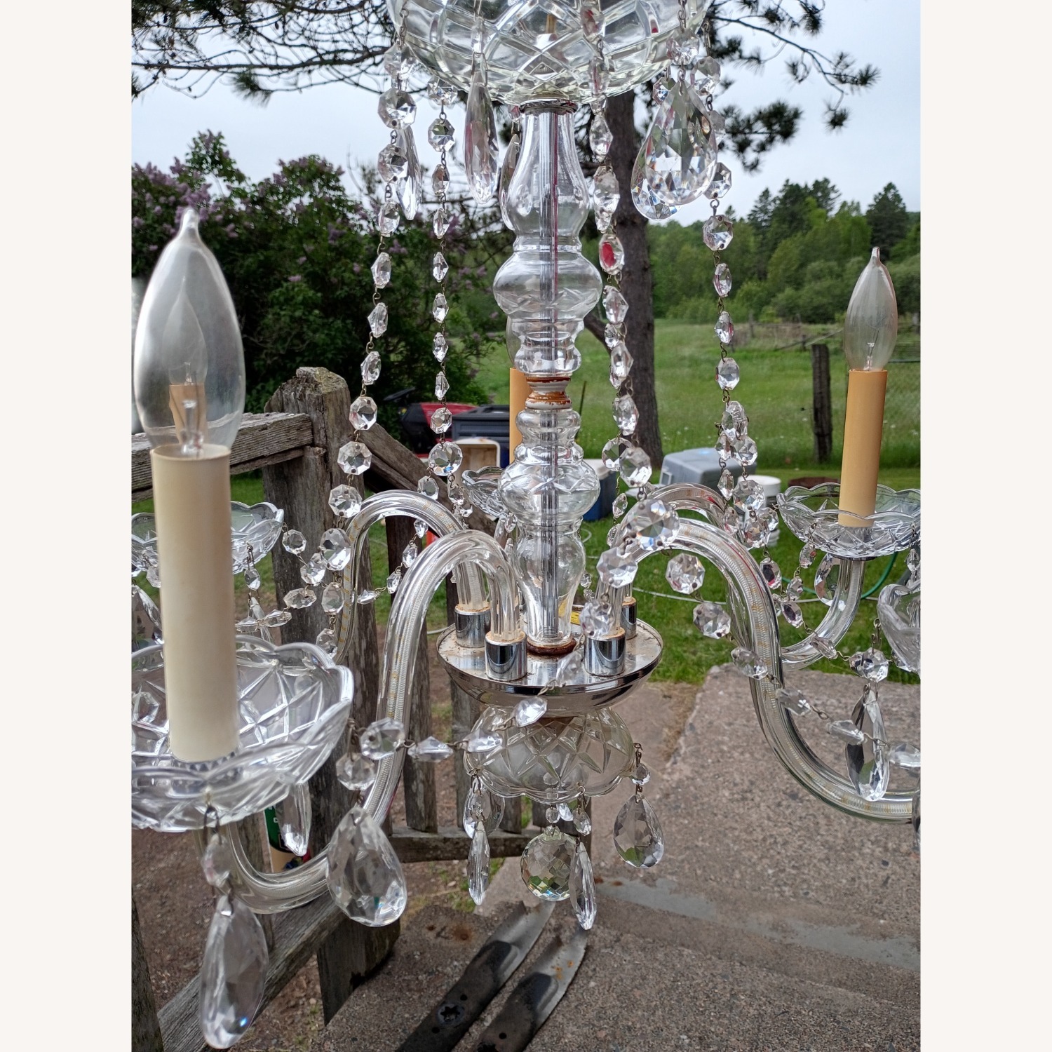 Vintage/Antique Transparent Ceiling Lamp - image-4