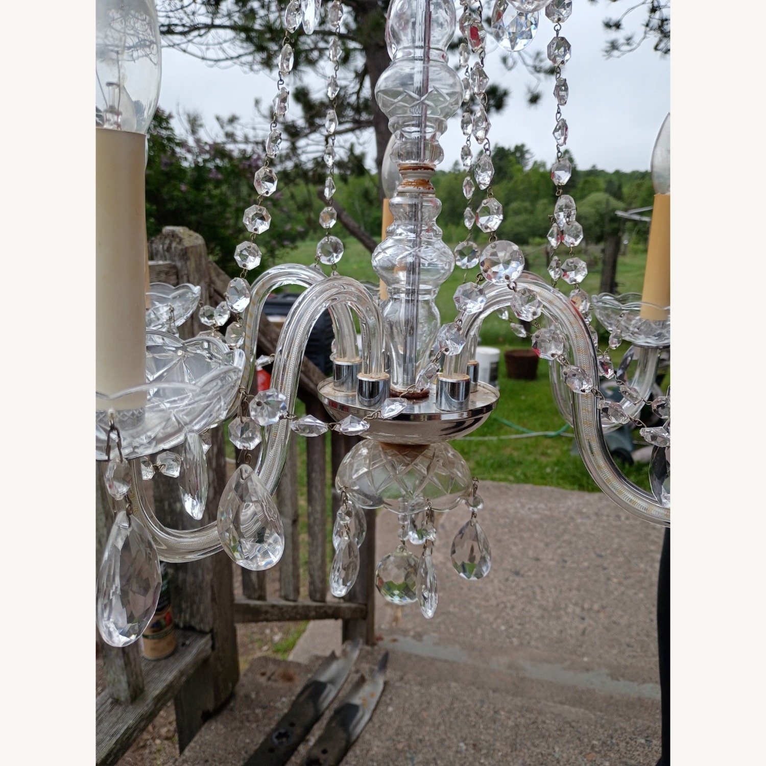 Vintage/Antique Transparent Ceiling Lamp - image-5