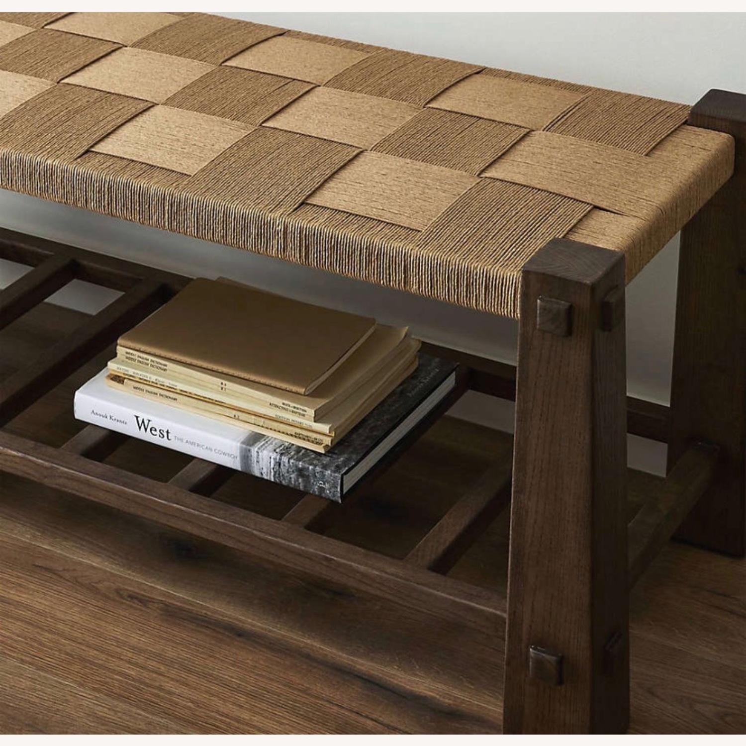 Crate & Barrel Malin Wood Bench - image-8