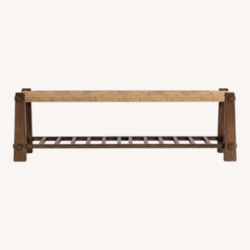 Used Crate & Barrel Malin Wood Bench for sale on AptDeco