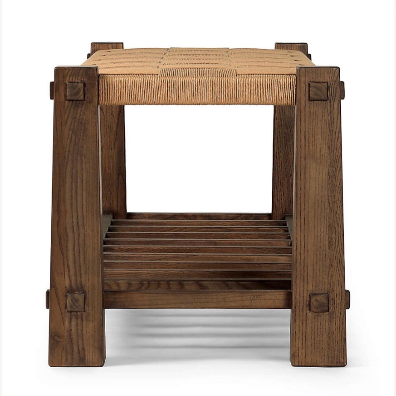 Crate & Barrel Malin Wood Bench - image-9
