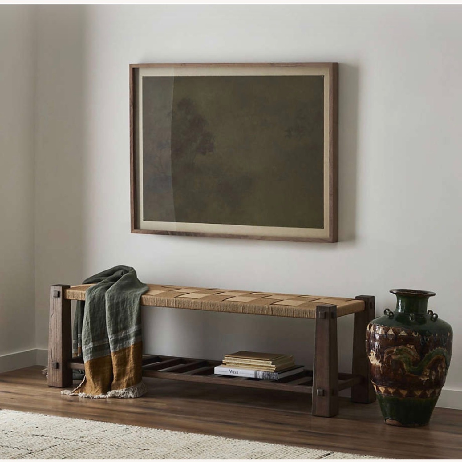 Crate & Barrel Malin Wood Bench - image-7