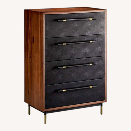 Used CB2 Oberlin Vegan Leather and Wood Dresser for sale on AptDeco