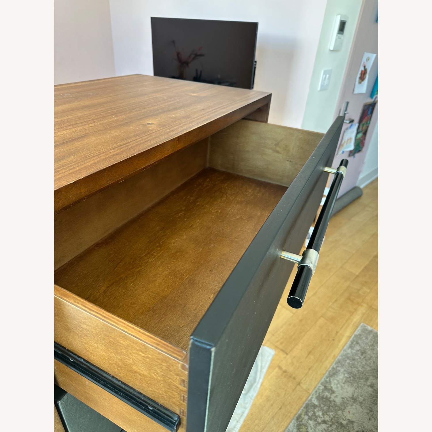 CB2 Oberlin Vegan Leather and Wood Dresser - image-2