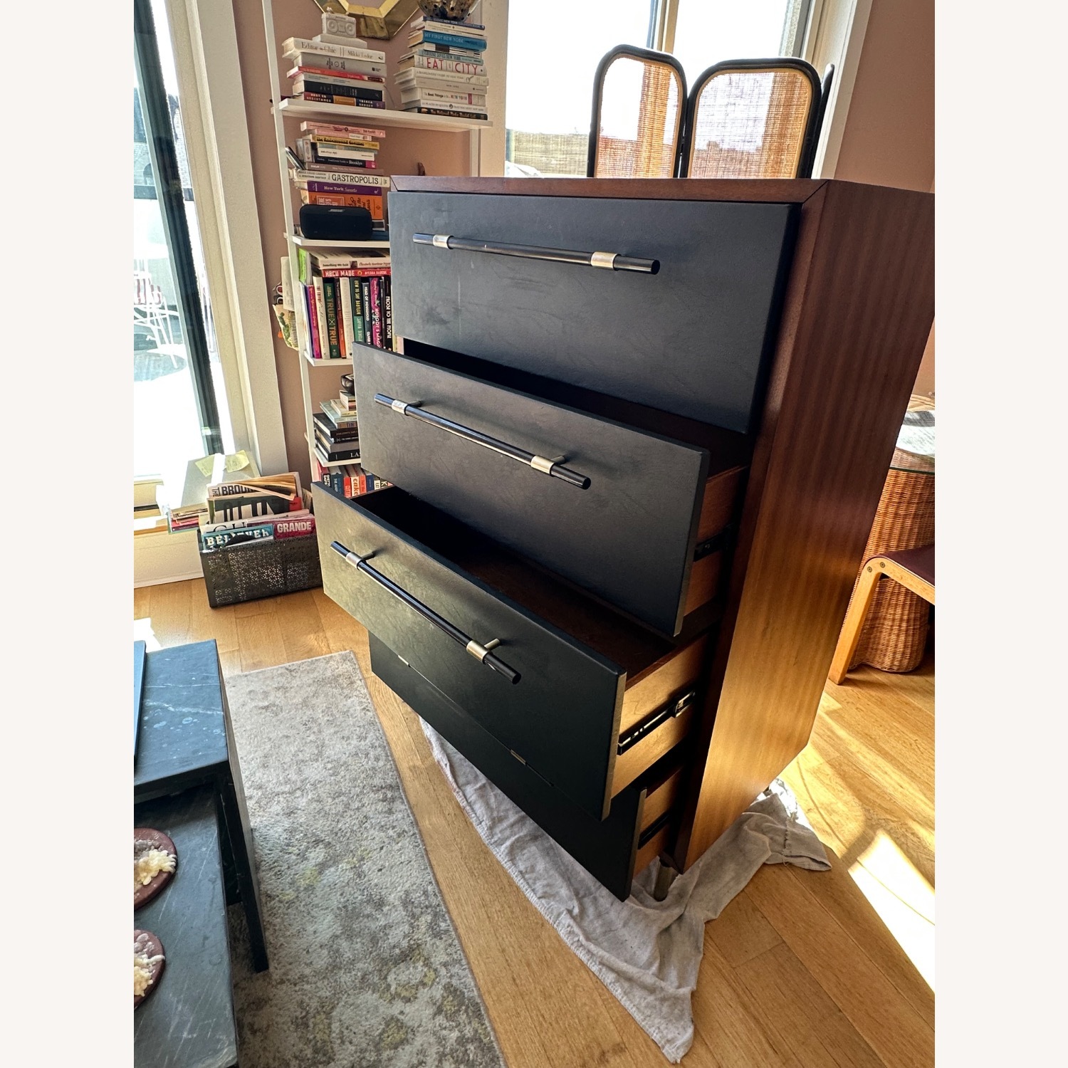 CB2 Oberlin Vegan Leather and Wood Dresser - image-7