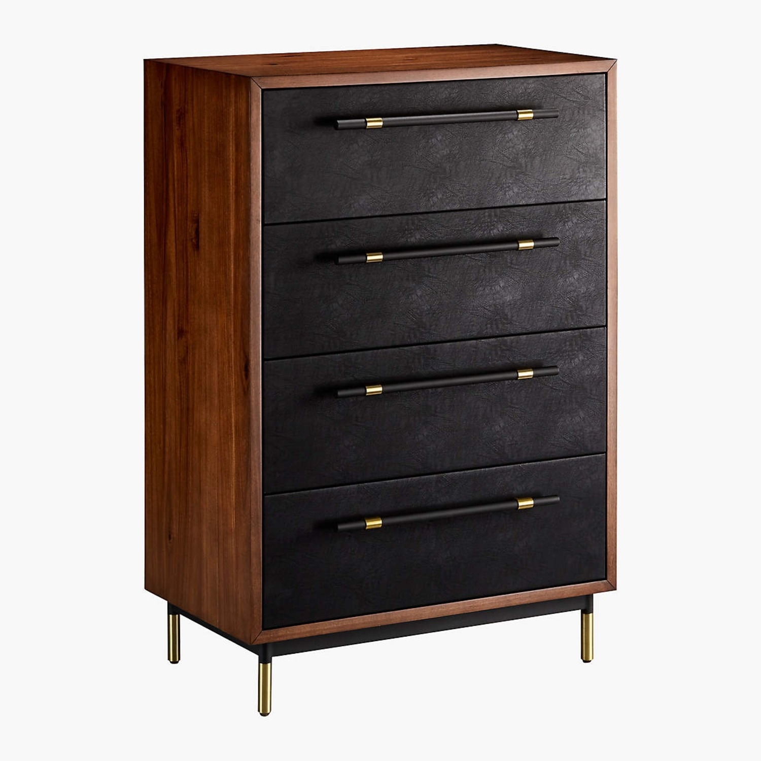 CB2 Oberlin Vegan Leather and Wood Dresser - image-9