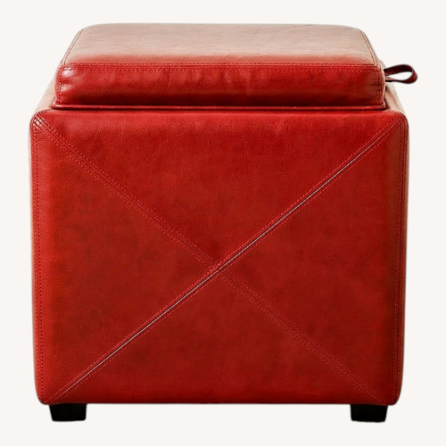 Used Red Ottoman for sale on AptDeco