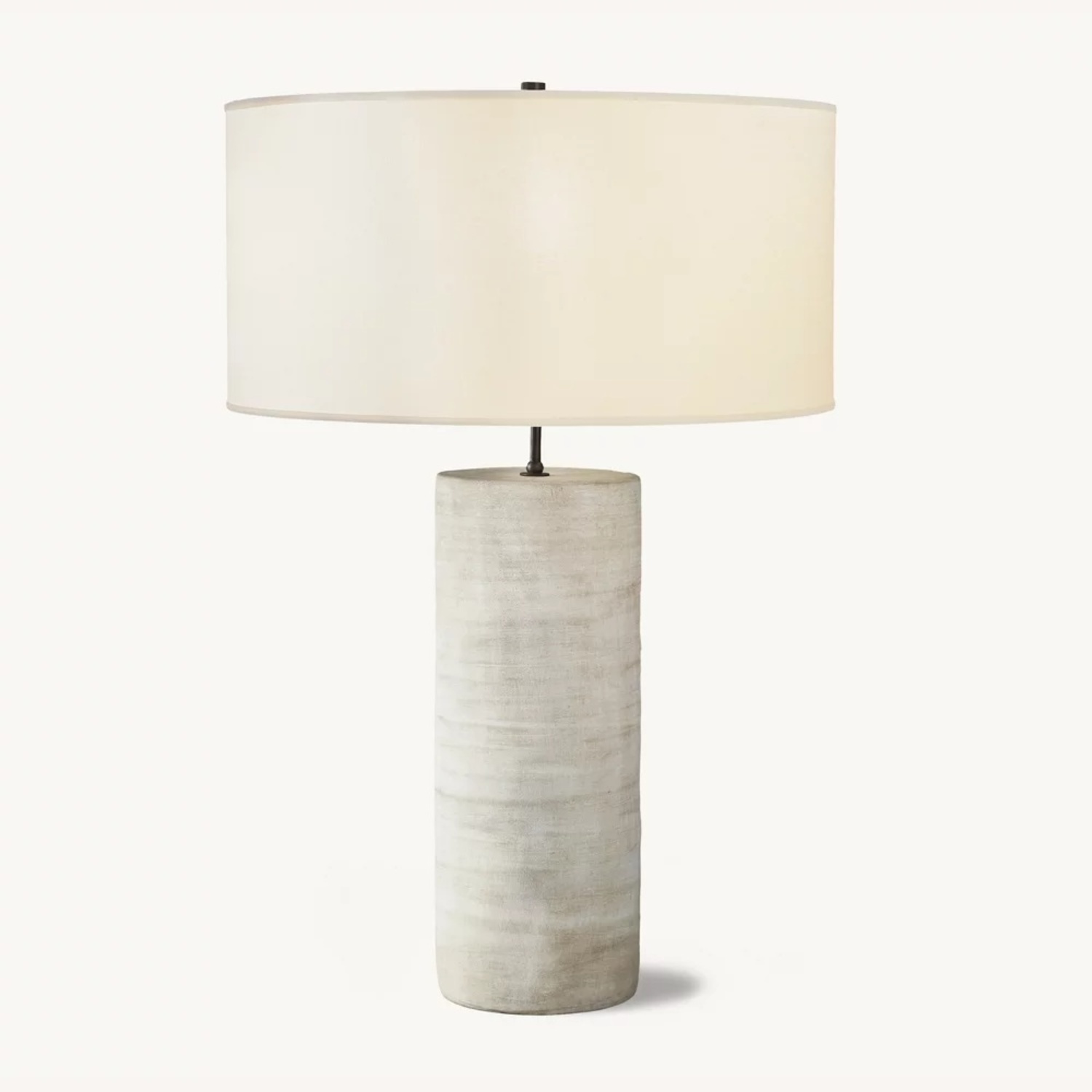 Restoration Hardware Sonora Light Gray Stone Table Lamp - image-6