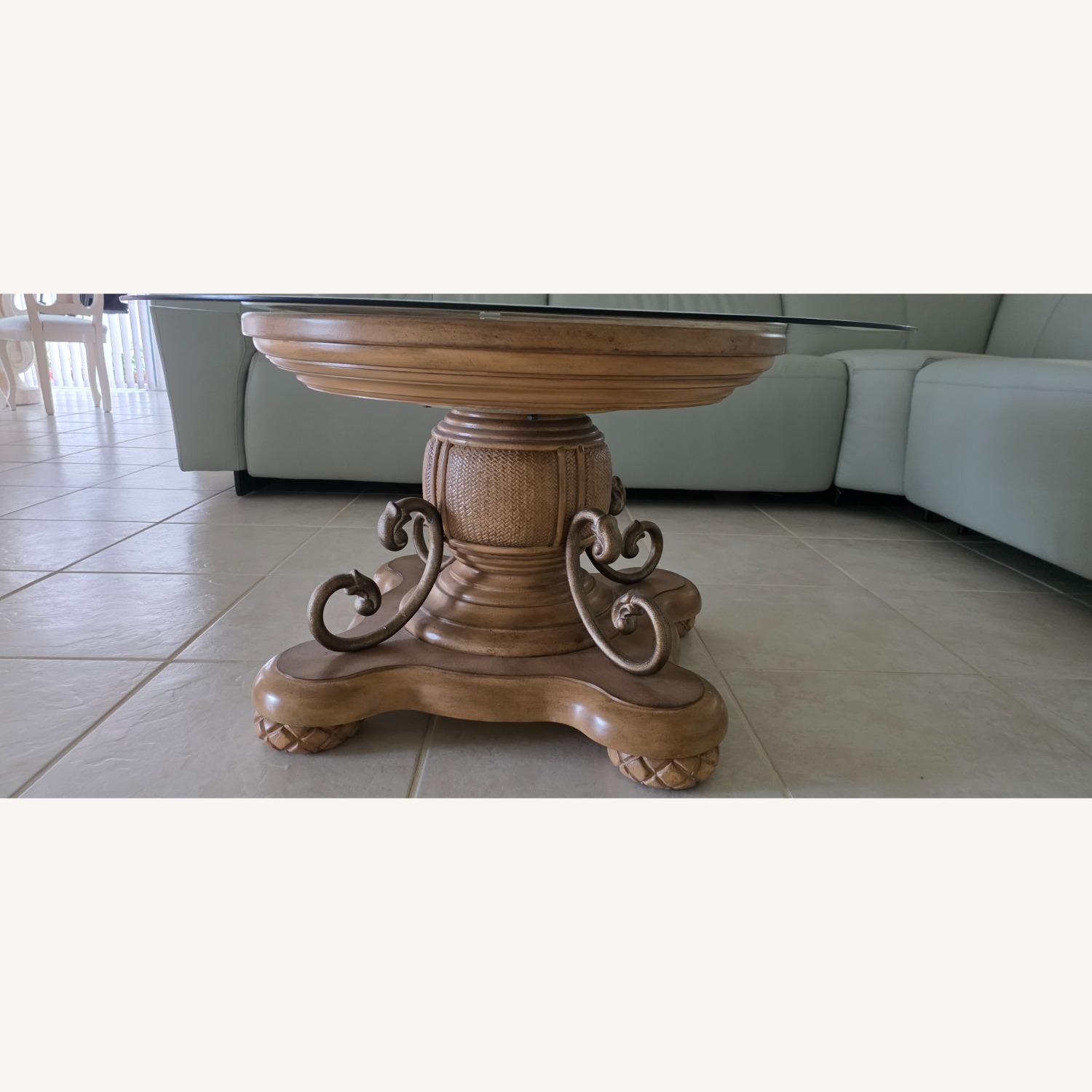 Tommy Bahama Round Glass-top Table - image-3