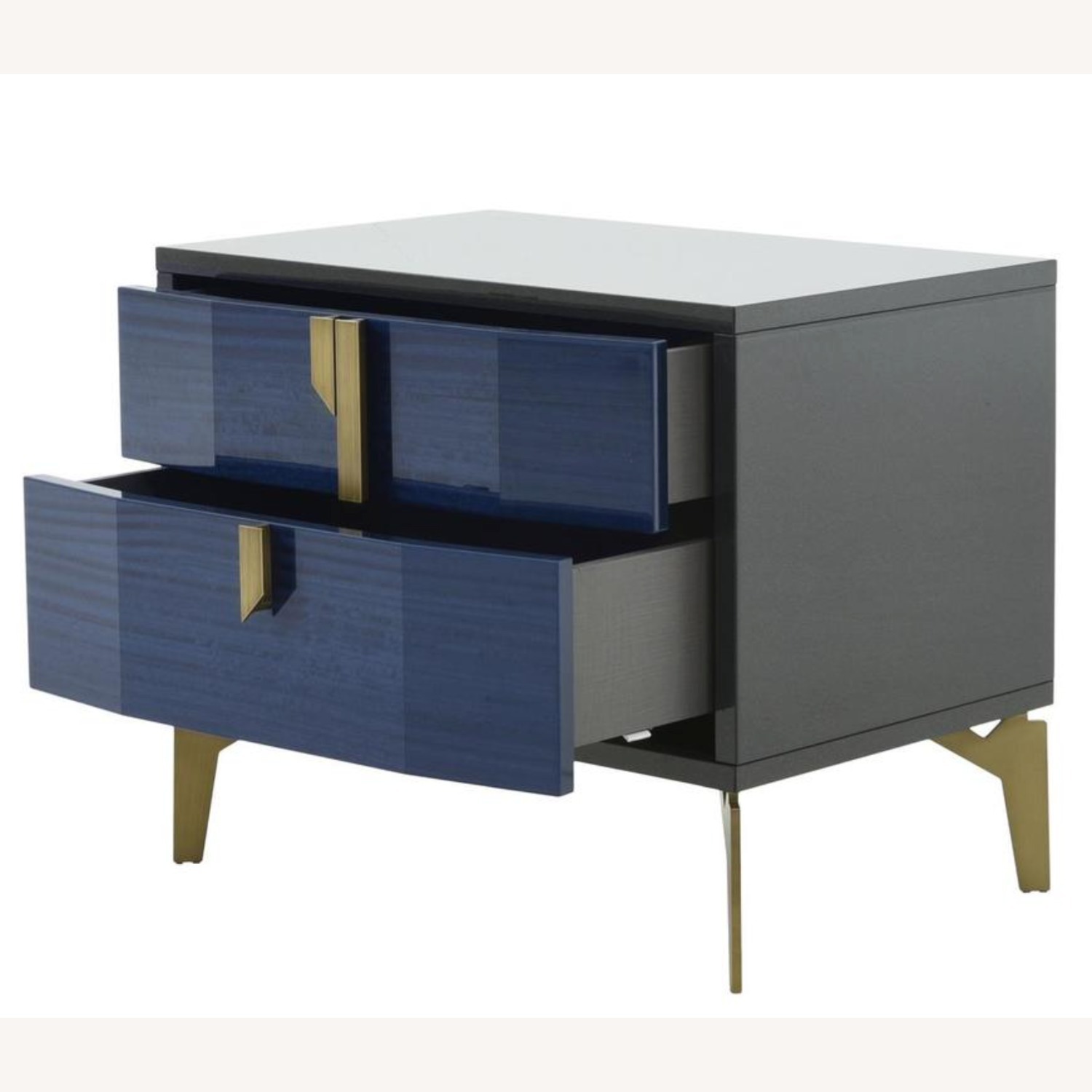 ALF Group Blue Wood Veneer Nightstand - image-2
