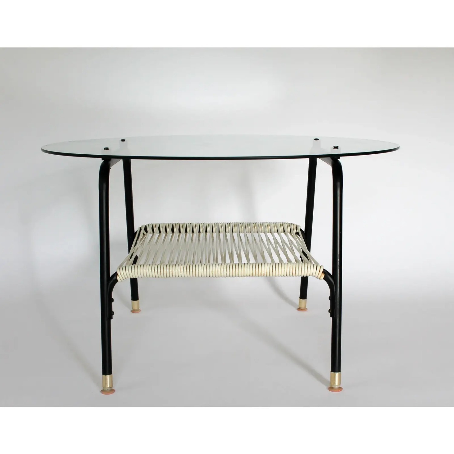 Vintage/Antique Finds Black Glass Coffee Table - image-2