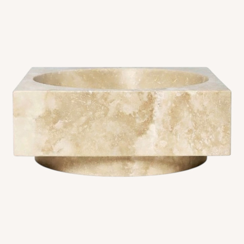 Used Ferm Living Travertine Stone Bowl for sale on AptDeco