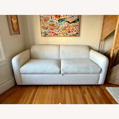 Used West Elm Lilia Beige 2 Seater Sofa for sale on AptDeco