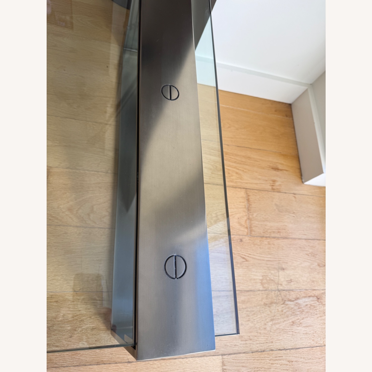 RH Glass & Stainless Steel Coffee Table - image-4